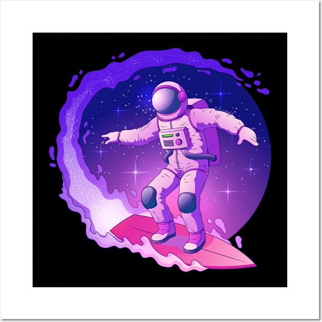 Space Surfing Wall Art by salimax